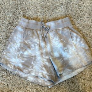 Tan tie-die All In Motion sweat shorts size S